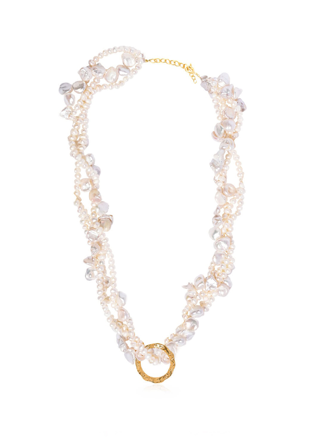 Full Moon Tangled Pearl Necklace Full Moon Tangled Pearl Necklace