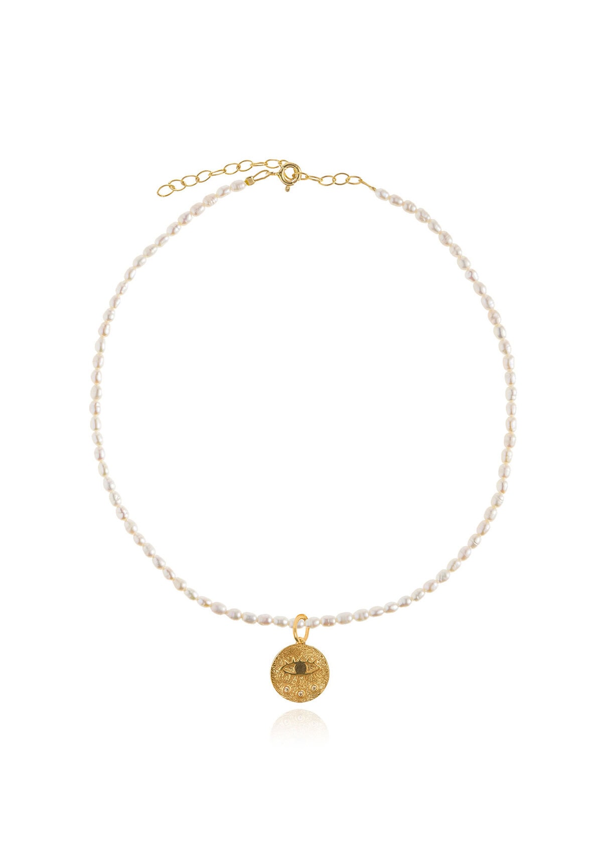 Kressida Mini Oval Pearl Necklace Kressida Mini Oval Pearl Necklace
