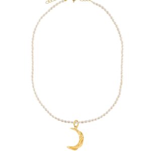 Méliès Moon Oval Pearl Necklace