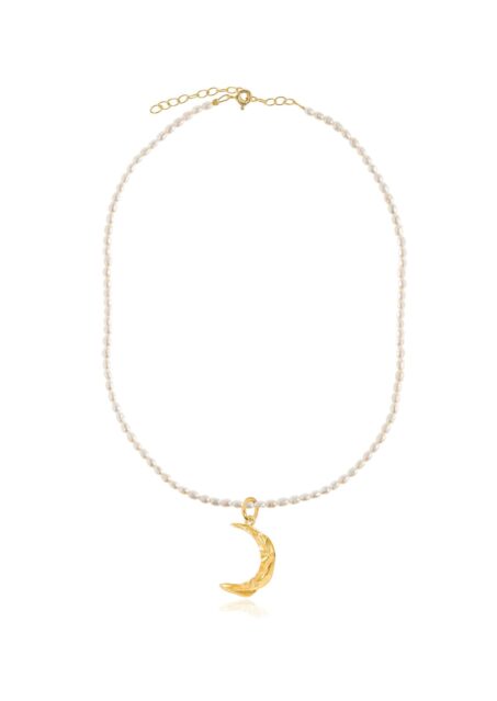 Méliès Moon Oval Pearl Necklace