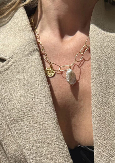 Kressida Lost Sea Short Necklace Clear