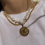 SHIELD OF ACHILLES PEARL NECKLACE