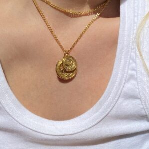 LUNA SMALL & LARGE ANCHOR NECKLACE