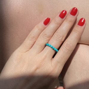 Turquoise Howlite Ring