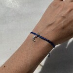 Tiny Elephant Metallic Bracelet – Blue