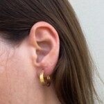 Hermina Athens Meander Hoop Earrings