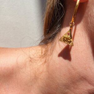 Kressida Pyramis Hoop Earrings