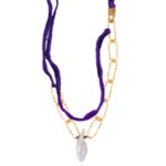 Palmyra Purple Yarn Necklace