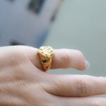 Kressida Signet Ring Turquoise Gold