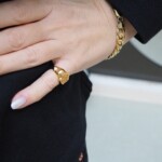 Kressida Signet Ring Multi Gold
