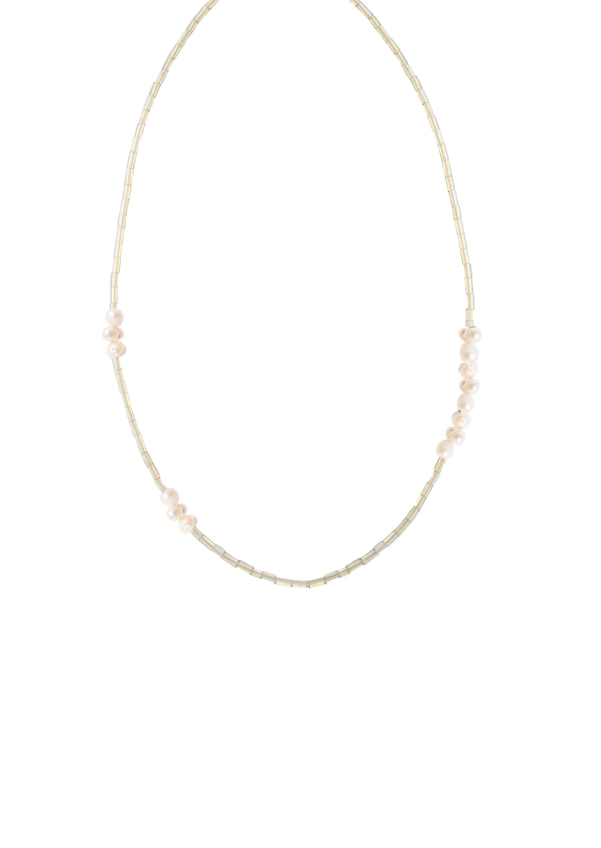 Moon Stone Pearl Necklace