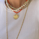 Orange Crystal Necklace
