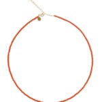 Orange Crystal Necklace