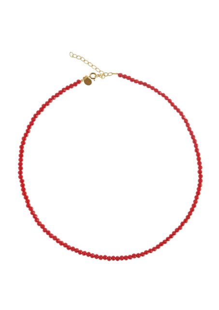 Granada Red Crystal Necklace