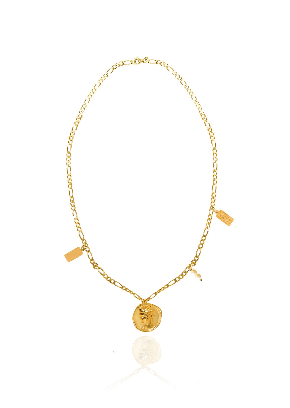 Hermis Small Lustre & Charms Necklace