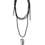 Sepia Large Ebony Suede Necklace