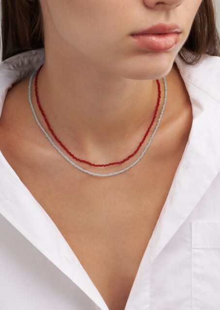 Granada Red Crystal Necklace