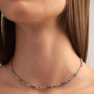 Riviera Rainbow Crystal Necklace