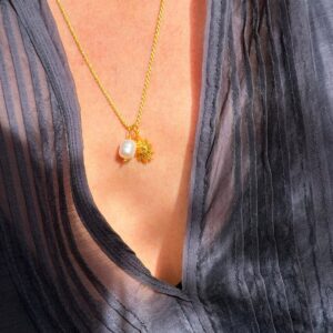 Sun In The Cloud Cord Necklace
