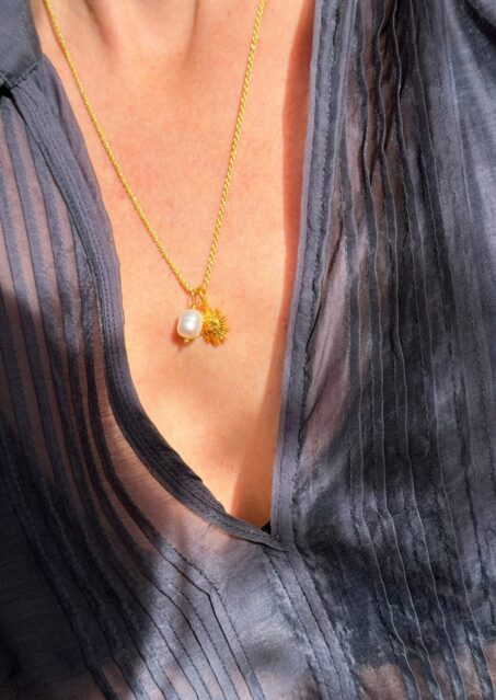 Sun In The Cloud Cord Necklace