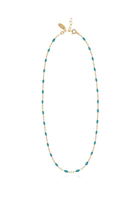 Turquoise Enamel Chain