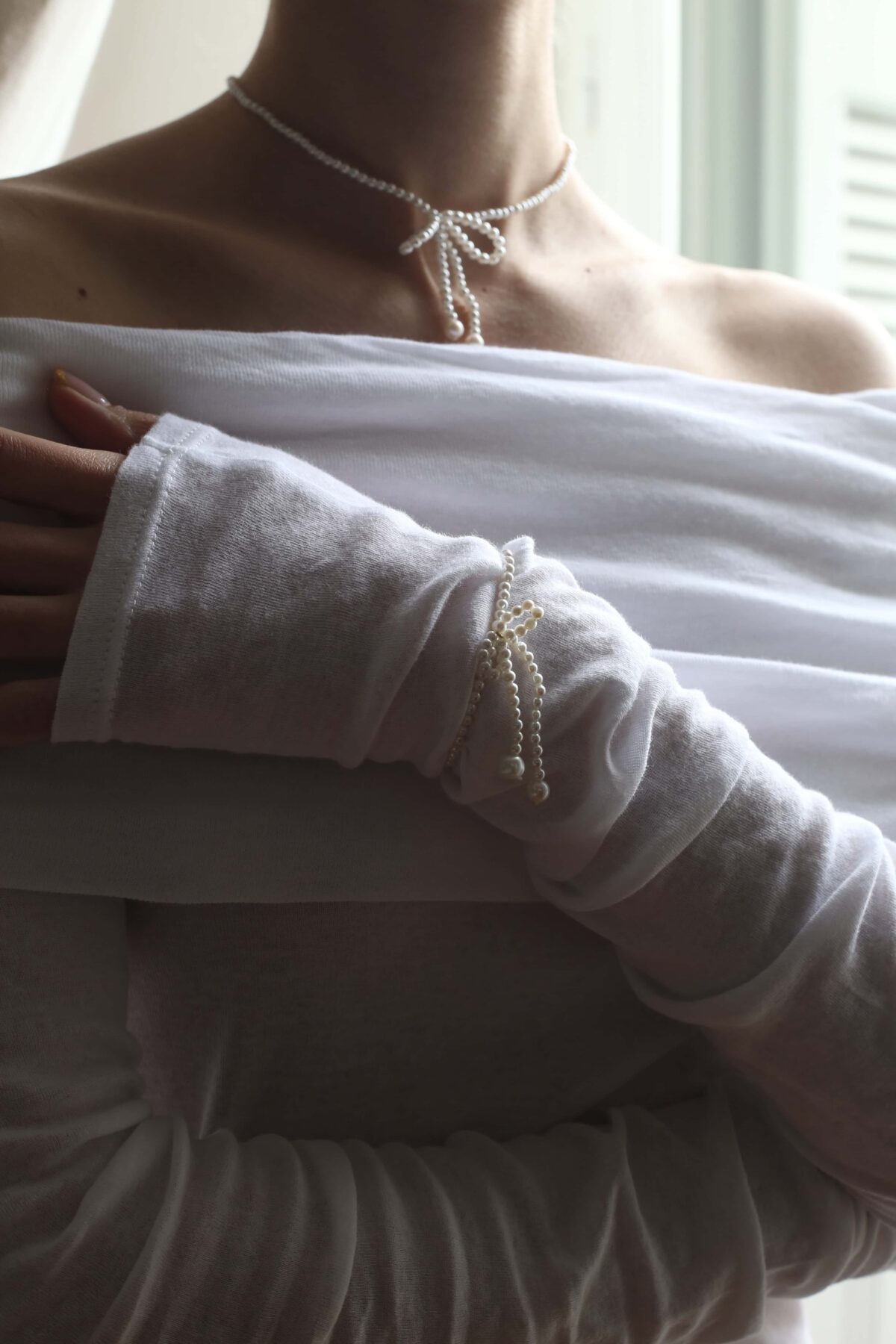 Fedra Pearl Bracelet, Fedra Pearl Necklace Fedra Pearl Bracelet, Fedra Pearl Necklace