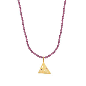 Méliès Small Pyramis Purple Necklace