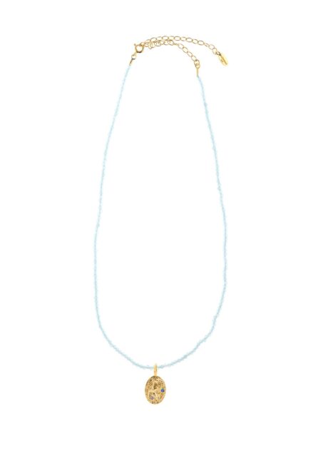 Phaistos Turquoise Crystal Necklace