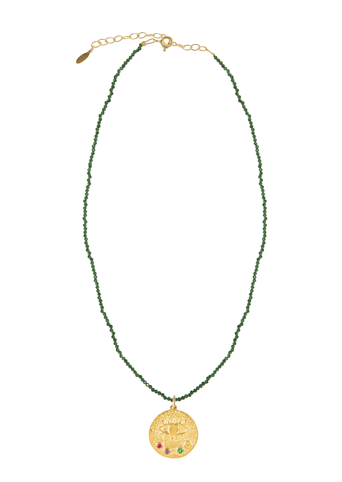 Kressida Small Emerald Crystal Necklace