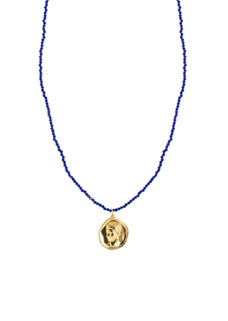 Hermis Small Dark Blue Necklace