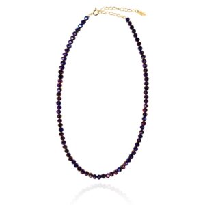 Midnight Mauve Necklace 6MM