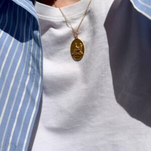 Emperor Oval Tarot Thin Chain