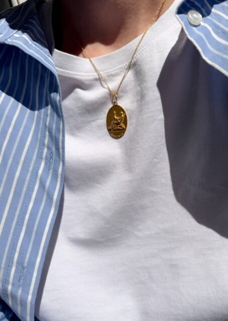 Emperor Oval Tarot Thin Chain
