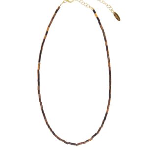 Tiger Eye Tube Necklace