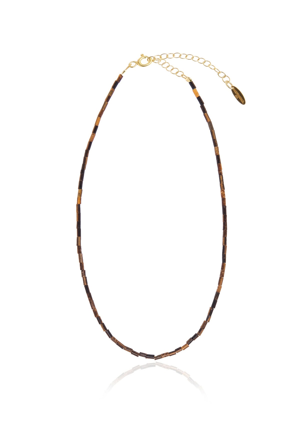 Tiger Eye Tube Necklace Tiger Eye Tube Necklace