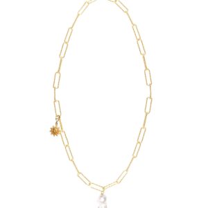 Sun Mini Clip On Lost Sea Diamond Cut Necklace