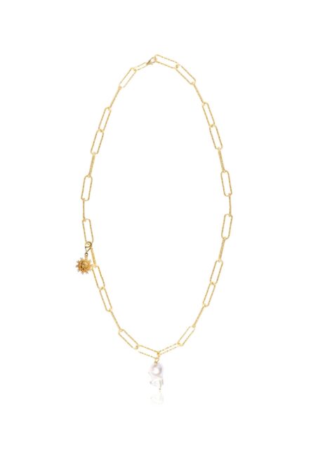 Sun Mini Clip On Lost Sea Diamond Cut Necklace