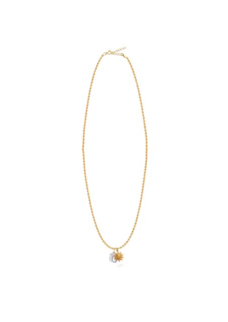 Sun In The Cloud Cord Necklace