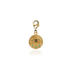 Kressida Mini Turquoise Clip On Gold