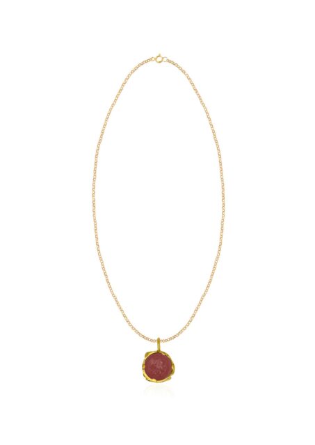 Athéna Cameo Jasper Thin Chain