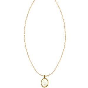 Eros Cameo Pearl Thin Chain