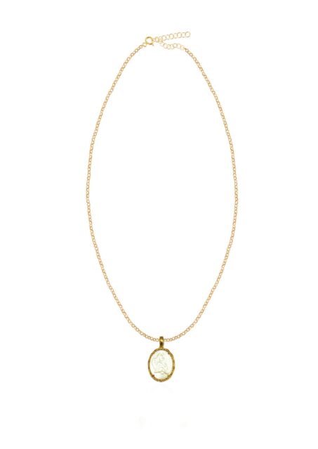 Eros Cameo Pearl Thin Chain