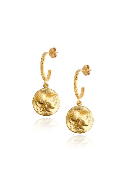 Athena Pyrrhus Hammered Hoops