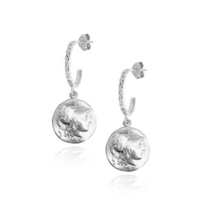 Athena Pyrrhus Hammered Hoops