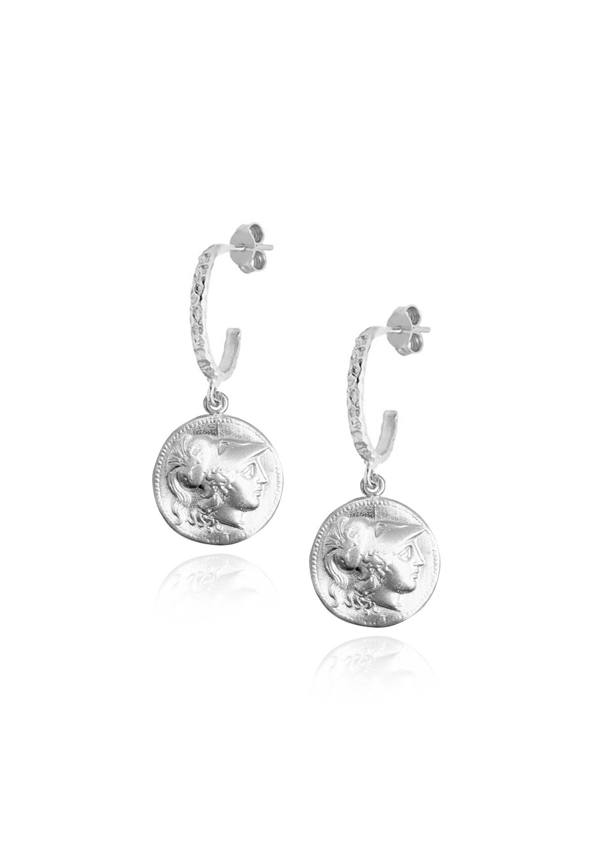 Athena Pyrrhus Hammered Hoops Athena Pyrrhus Hammered Hoops