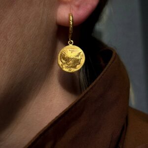 Athena Pyrrhus Hammered Hoops