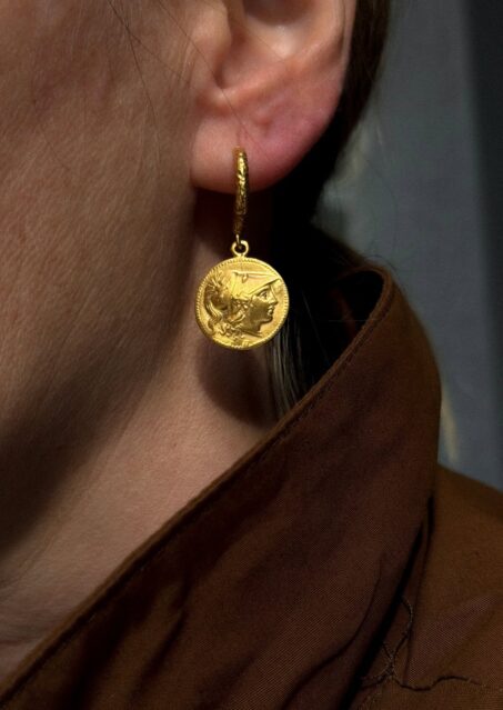 Athena Pyrrhus Hammered Hoops Athena Pyrrhus Hammered Hoops