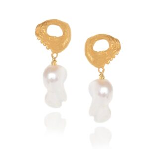 Lava Baroque Pearl Earrings