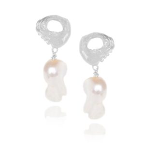 Lava Baroque Pearl Earrings