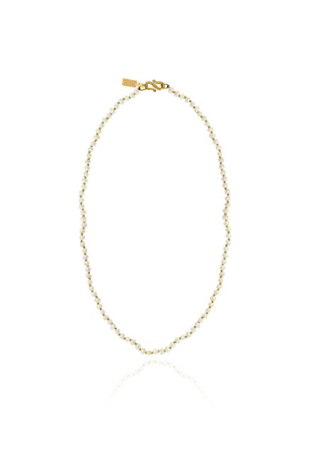 Wizard of Pearls Olive Necklace